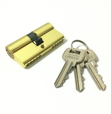 qualità  Double Open Aluminum Brass Cylinder Custom Size Double Barrel Locks 60mm fabbrica