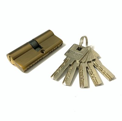 qualità  Euro Profile Zinc Brass Cylinder 80mm Door Cylinder Lock Replacement fabbrica