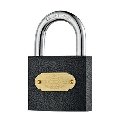 qualità  20mm Black Color Thick Iron Padlock - Heavy Duty Security Padlock for Industrial Use fabbrica