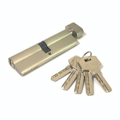 Serratura europea per porta in ottone con serratura a cilindro da 100 mm su un lato personalizzata