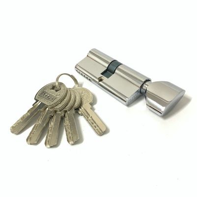 Cilindro della serratura a cilindro singolo argento da 70 mm con perni in ottone o perni in ferro