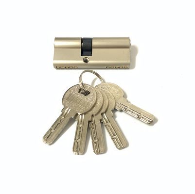 Dimensioni personalizzate cilindro a doppia serratura Lega di zinco Euro cilindro 70 mm con chiave in ottone o in ferro