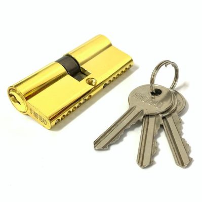 Serratura a cilindro di zinco a doppia apertura Euro Serrature a canna personalizzate 70 mm