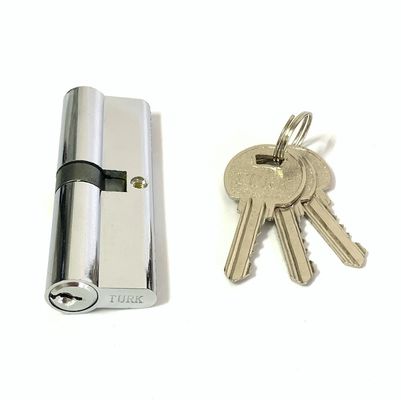 Serratura europea a cilindro in zinco di dimensioni personalizzate da 90 mm con chiave in ottone o Iorn