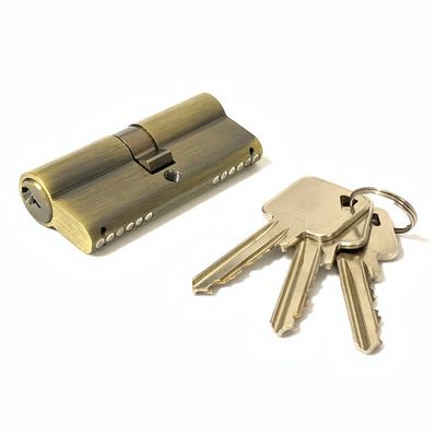 Serratura a cilindro Euro in ottone 70 mm Serratura a cilindro a doppio lato personalizzata