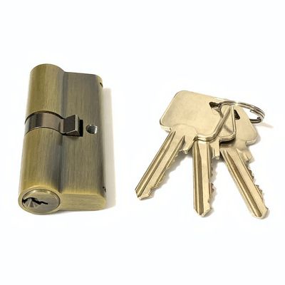 Serratura a cilindro Euro in ottone 70 mm Serratura a cilindro a doppio lato personalizzata