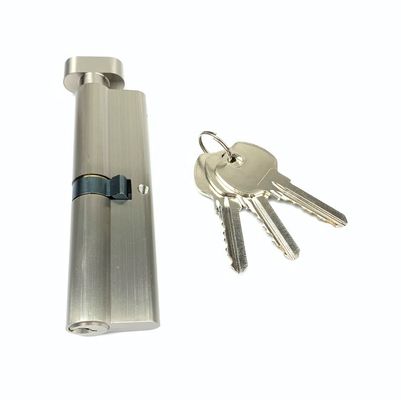 Serratura a cilindro singolo in argento Euro 110 mm Euro cilindro con molle inossidabili