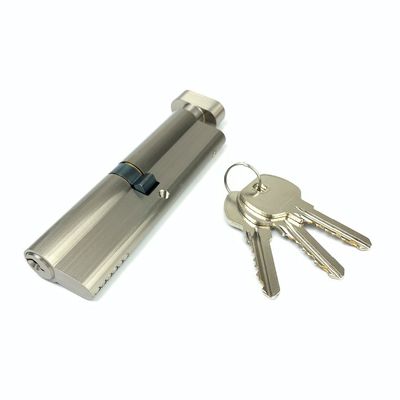 Serratura a cilindro singolo in argento Euro 110 mm Euro cilindro con molle inossidabili