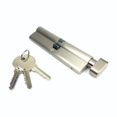 Serratura a cilindro singolo in argento Euro 110 mm Euro cilindro con molle inossidabili