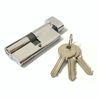 Cilindro per serratura per porta di dimensioni personalizzate con cilindro singolo aperto in alluminio e ottone da 70 mm