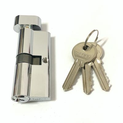 Cilindro per serratura per porta di dimensioni personalizzate con cilindro singolo aperto in alluminio e ottone da 70 mm
