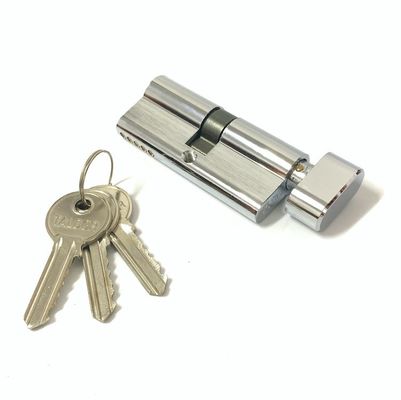 Cilindro per serratura per porta di dimensioni personalizzate con cilindro singolo aperto in alluminio e ottone da 70 mm