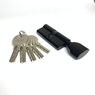 70 mm cilindro in ottone di zinco singolo cilindro porta chiuso nero con nucleo di zinco solido