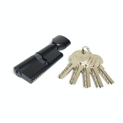 70 mm cilindro in ottone di zinco singolo cilindro porta chiuso nero con nucleo di zinco solido