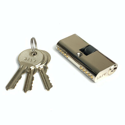 Serratura a cilindro ovale in argento per porte personalizzate sostituzione cilindro 54mm