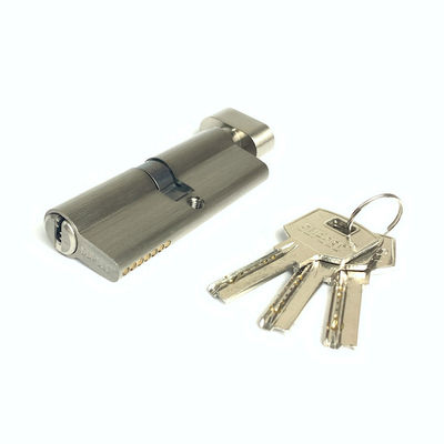 80 mm Chiusura cilindrico a manopola di taglia personalizzata cilindro a giro di pollice singolo argento